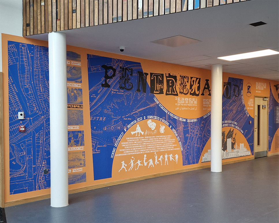 Custom Printed Wallpaper - Swansea University