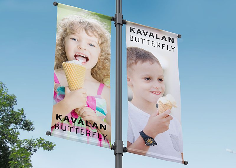 PVC FREE BANNER KAVALAN BUTTERFLY