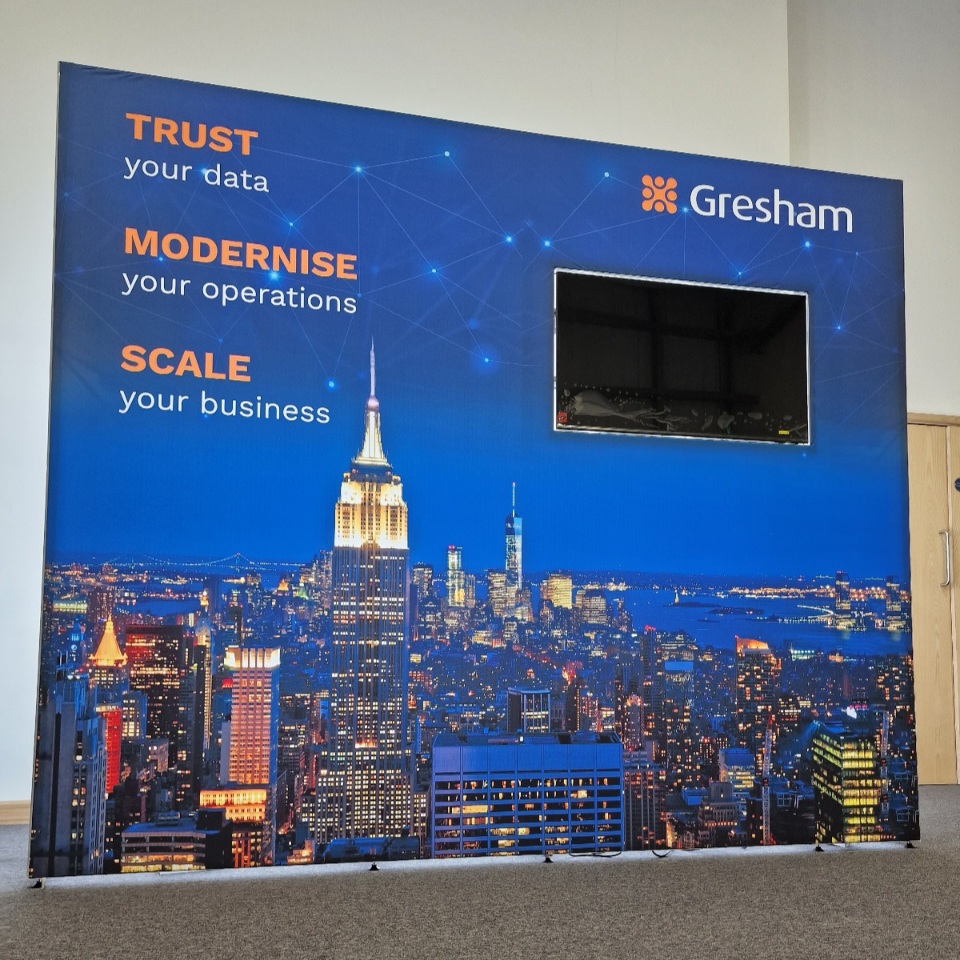 Modular Exhibition Lightbox - Gresham Technologies