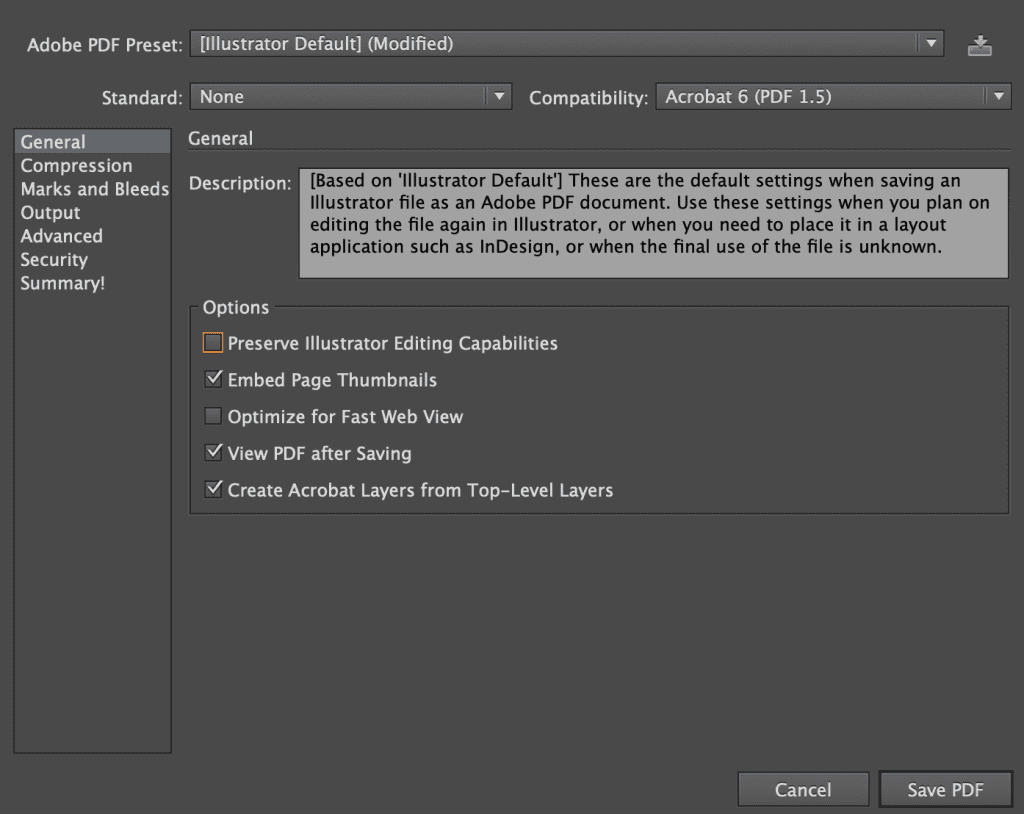 Exporting for Print (reducing file size)